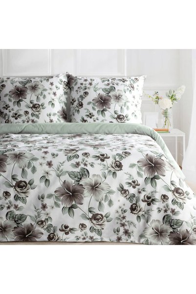 Eurofirany Set de lenjerie de pat SPRING/67 140x200 cm, bumbac, cu motive flo...