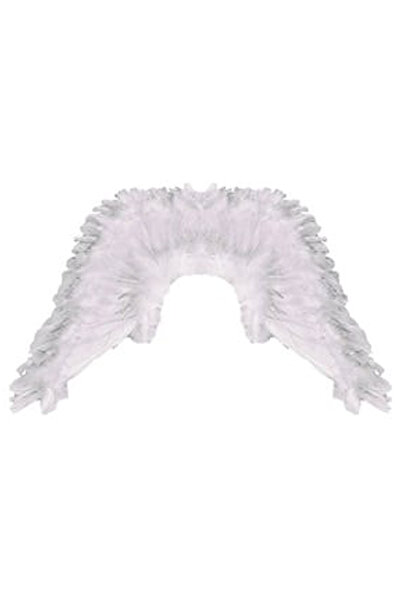 OEM Aripi de Inger Albe cu Beteala Argintie 65x45cm