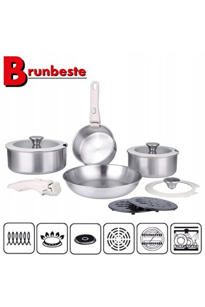 Brunbeste Set de oale din oțel 11 piese