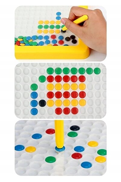 Nobo Kids Tablă magnetică MagPad Mozaic Puzzle Montessori Butoane + Șabloane