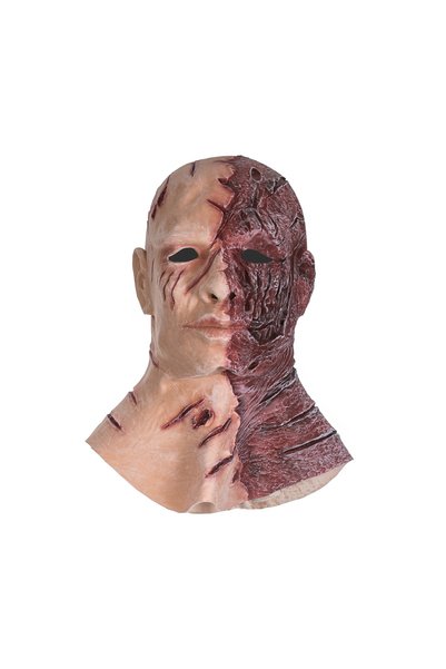 Korbi Masca din latex monstru ars peste cap Halloween bărbat