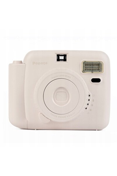 NO BRAND Cameră instant POPOTO WHITE cu 10 bucăți de film INSTAX MINI, cadou