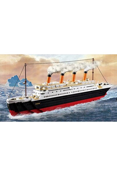 NO BRAND Set de blocuri de construcție Titanic Mare, 1012 piese pentru a cons...