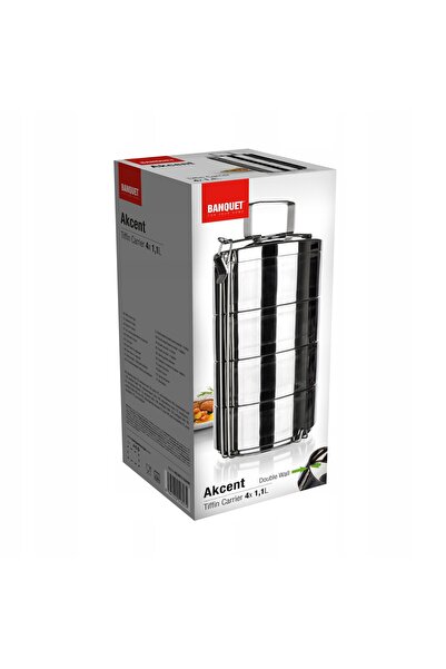 BANQUET Termos pentru prânz Akcent 4,4 l argintiu