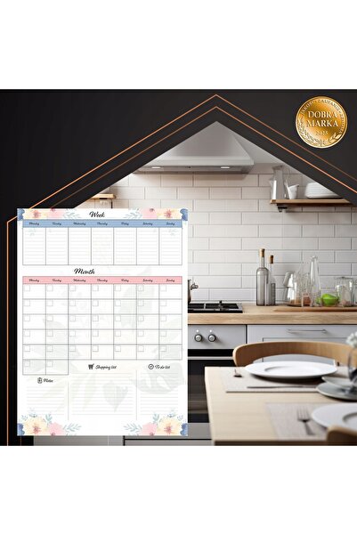 Ruhhy Agendă magnetică pentru frigider, calendar zilnic cu magneți, agendă ma...