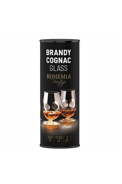 Bohemia Pahare de brandy DESIRE în tub, 2 bucăți, din sticlă de cristal