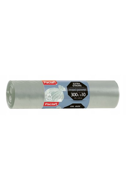 Paclan Saci de gunoi 300L gri 10 bucăți Maxi Power