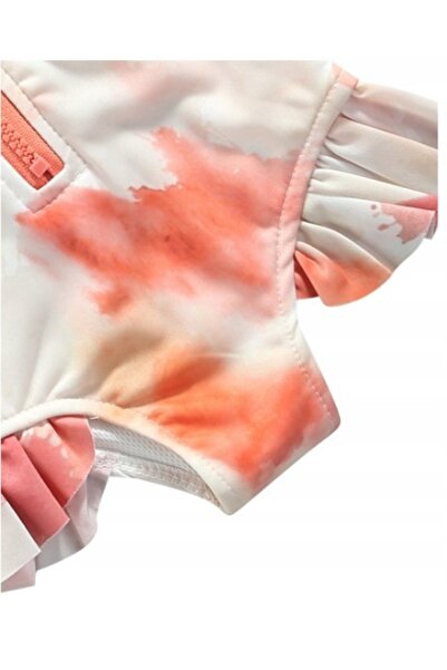 NO BRAND Costum de baie tip body pentru fetițe, tie-dye, protecție UV UPF50+,...