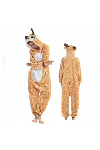 NO BRAND JELONEK SALOPETĂ ROCHIE COSTUM PIGIAMA SALOPETĂ KIGURUMI CERB L