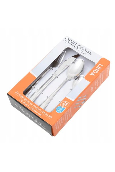 Odelo Set tacâmuri 24 piese pentru 6 persoane, compatibil cu mașina de spălat...