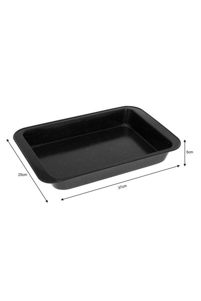 Kinghoff Set de 3 tăvi de copt dreptunghiulare cu aspect de marmură