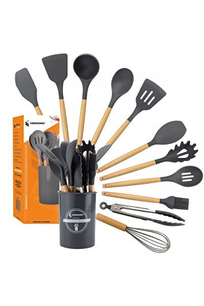 Vergionic Set de ustensile de bucătărie din silicon, 12 piese