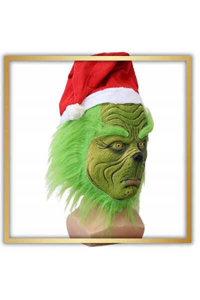 NO BRAND Costum Grinch, Costum Moș Crăciun, Mănuși de sărbătoare, Mască, Cosplay
