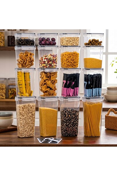 Gockowiak Set de 16 recipiente din plastic pentru alimente - CAPRI