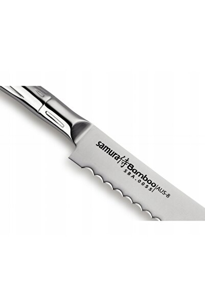 Samura Cuțit de pâine zimțat din bambus, 19,4 cm, oțel AUS-8