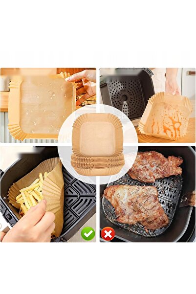 NO BRAND Hârtie pentru friteuză cu aer cald 23-27 cm 300 buc. SET