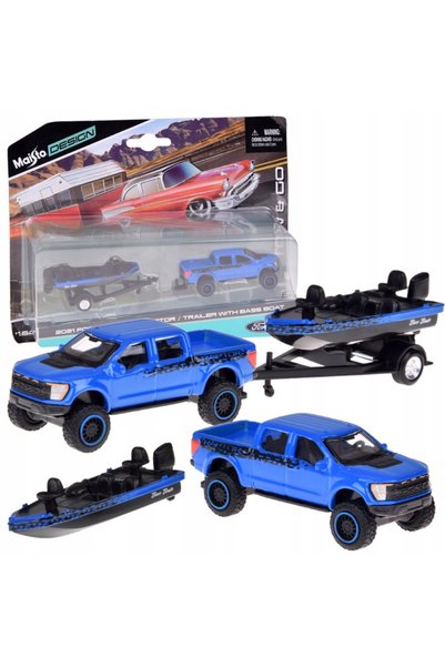 Jokomisiada Maisto – Mașină metalică cu licență oficială Ford F-150 SVT Rapto...