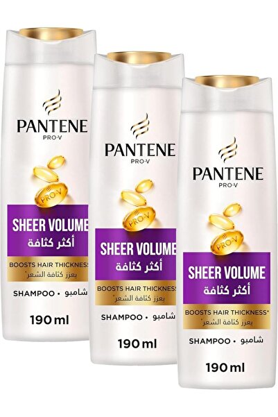 Pantene شامبو برو-في شير فوليوم، يعزز كثافة الشعر، 375 مل