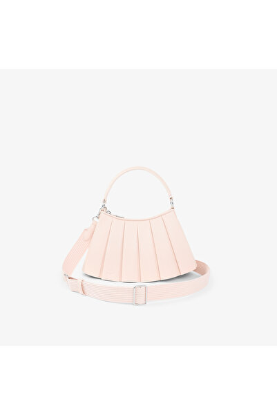 Lacoste Small Lenglen Kadın Deri Açık Pembe Omuz Çantası