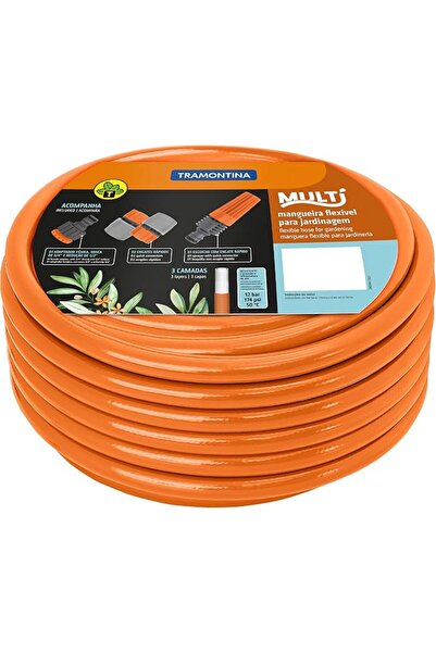 TRAMONTINA 1/2 MULTI GARDEN HOSE, 25 M, COUPLI