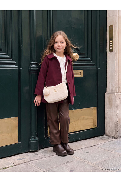 LC Waikiki Rmz Gi̇yi̇m Farkiyla Standard Fit Girls' Leather Look Pants