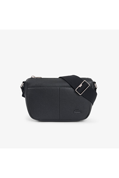 Lacoste Magnus Unisex Deri Siyah Postacı Çantası