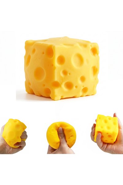 Limmy Peynir Squish Cheese Sukuşi Oyuncak Yumuşak Sıkılabilir - 1 Adet