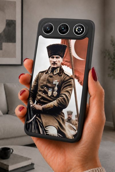 General Mobile Gm 26 Compatible Printed, Matte Black, Soft Silicone, Protecti...