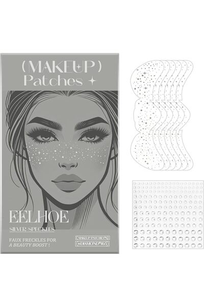 Yelajoy 6 PCS Face Glitter Freckles,Waterproof Sparkle Makeup Patches