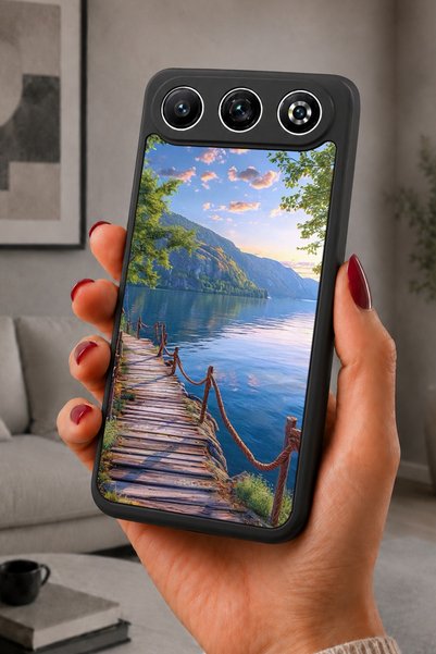 General Mobile Gm 26 Compatible Printed, Matte Black, Soft Silicone, Protecti...