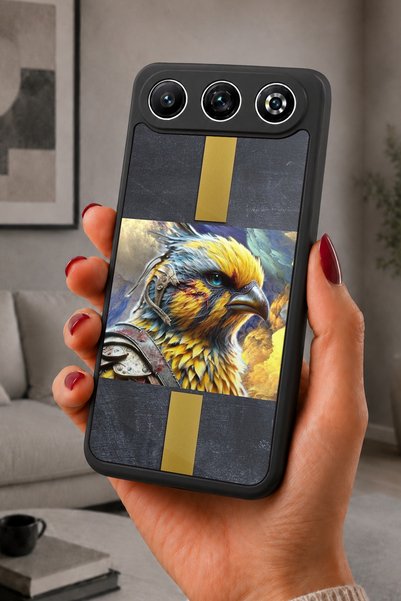 General Mobile Gm 26 Compatible Printed, Matte Black, Soft Silicone, Protecti...