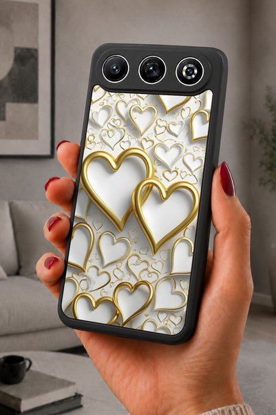 General Mobile Gm 26 Compatible Printed, Matte Black, Soft Silicone, Protecti...