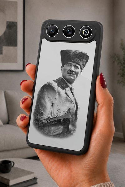 General Mobile Gm 26 Compatible Printed, Matte Black, Soft Silicone, Protecti...