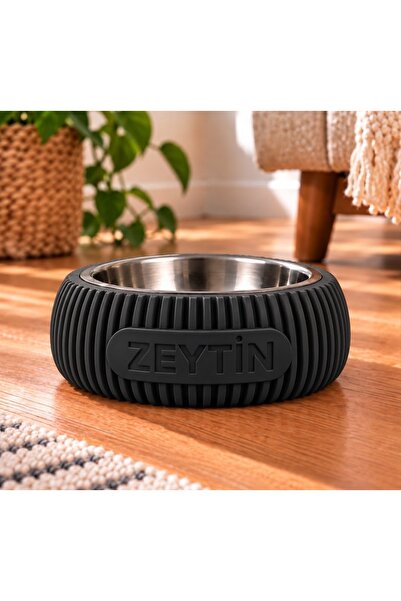 Lusso3D Renkli Kedi ve Köpek Mamam ve Su Kabı