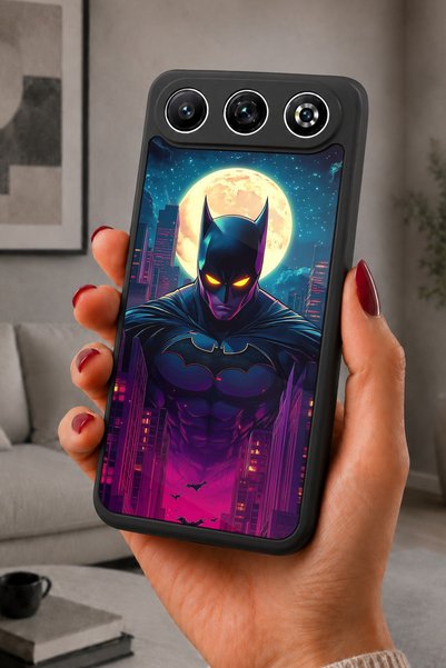 General Mobile غطاء متوافق مع GM 26، مطبوع، أسود غير لامع، سيليكون ناعم، واقي...