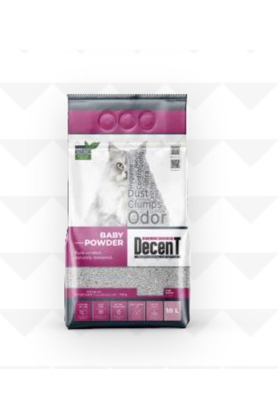 Decent Bebek pudralı kedi kumu 10*2 20 LT