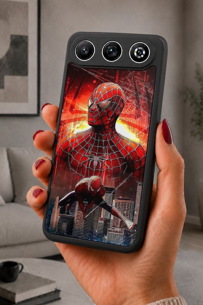 General Mobile غطاء متوافق مع GM 26، مطبوع، أسود غير لامع، سيليكون ناعم، واقي...