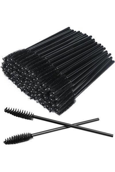 ToolHouse 50PCS Disposable Eyelash Brush, Eyelash Cleaning Wand, Lip Brush Ma...