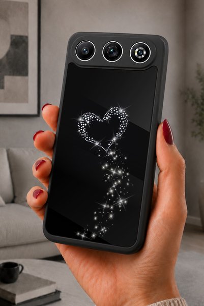 General Mobile Gm 26 Compatible Printed, Matte Black, Soft Silicone, Protecti...