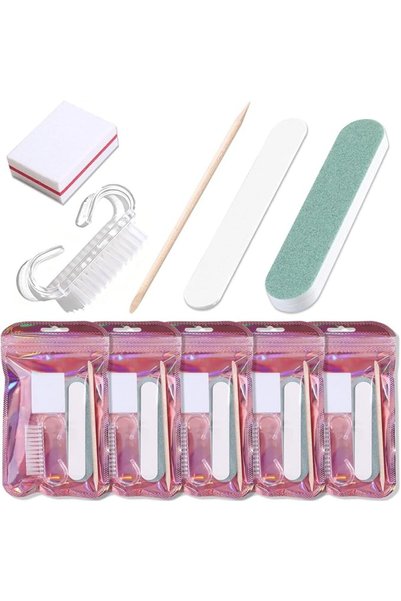 Yelajoy 5PCS Nail Kit, Disposable Manicure Kit, Mini Nail Care Set with Nail ...