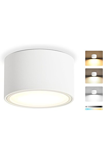 KYOTECH Spot LED aplicat KYOTECH, reglabil, Ø95 x 55 mm, alb, modul LED GX53 ...