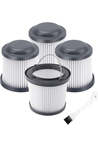 Generic 4 قطع من فلتر المكنسة الكهربائية القابل لإعادة الاستخدام مناسب لـ Bla...