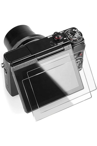 LAXDAMRE 2-Pack Tempered Glass Camera Screen Protector for Canon G7X Mark III...