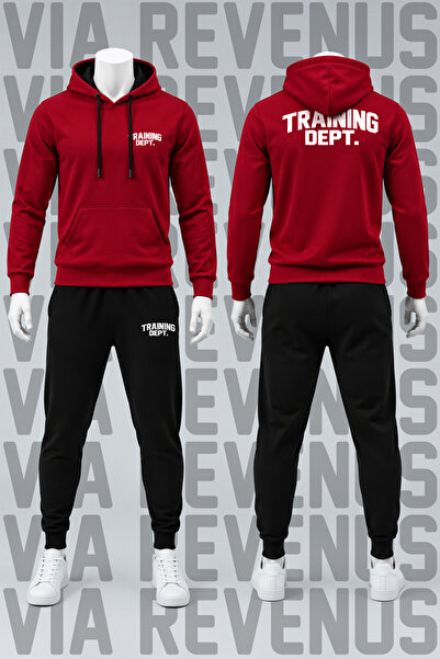 Vordevia Training Dept. Printed Hooded Sweatshirt and Sweatpants Unisex Sport...