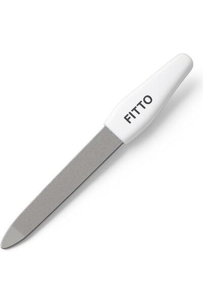 fitto مبرد أظافر ياقوتي مع مقبض بلاستيكي من فيتو، عبوة من 1 قطعة - متين ولطيف...