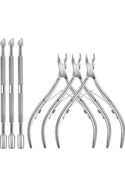 Yelajoy 6 Packs Cuticle Trimmer with Pusher - Professional Stainless Steel Cu...