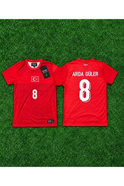 Çimen Spor Giyim Türk Bayraklı Ay Yıldızlı Baskılı 8 Arda Güler Türkiye Futbo...