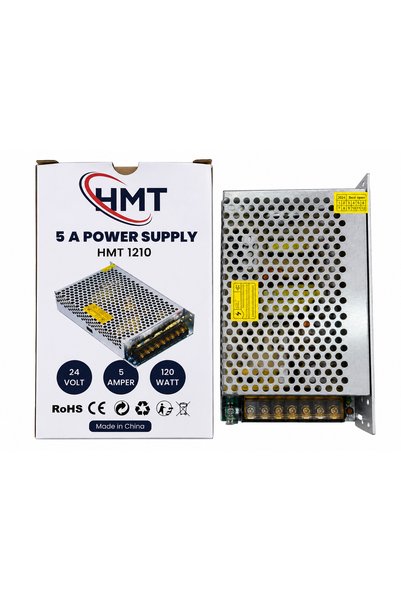 SONEXLED 24 Volt Anfi Amfi Adaptörü - 24 V 5 Ah 24 Volt 5 Amper Metal Kasa Ad...
