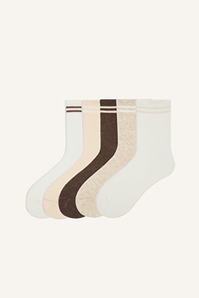 DeFacto 5-Pack Cotton Long Socks for Girls I5731A8Ns