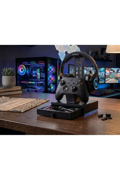 noktalabs Modular Headset & Controller Stand-Çekmeceli Oyuncu Kulaklık ve Gam...